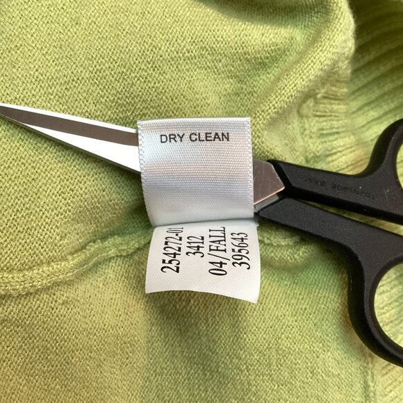 Banana Republic Womens XL Merino Wool Blend Cardigan Sweater Green - Picture 11 of 12